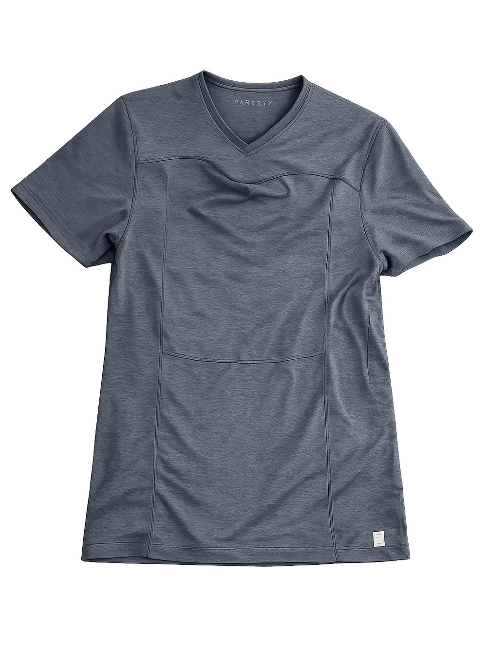 Lalabu Dad Shirt Babywearing V-Neck Kangaroo Pocket Carrier Tee XL Gray